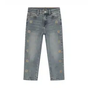 Denim Mom Fit Embroidery