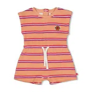 Playsuit streep badstof - Love Peace Aloha