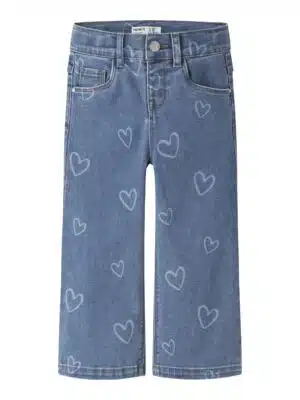 NMFROSE WIDE AOP JEANS 4044-ON NOOS
