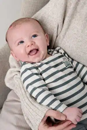 Longsleeve rib met streep - Beep Beep