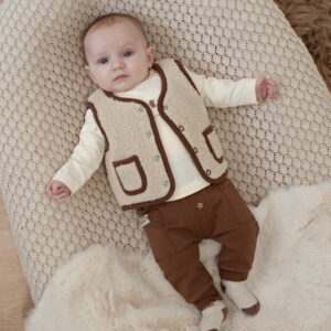 Omkeerbaar teddy gilet - Tiny Timber Tales