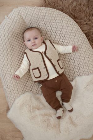 Omkeerbaar teddy gilet - Tiny Timber Tales