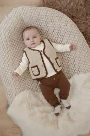 Omkeerbaar teddy gilet - Tiny Timber Tales