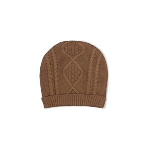 Mutsje gebreid cable-knit - The Knits