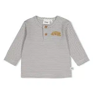 Longsleeve rib met streep - Breakfast Buddy
