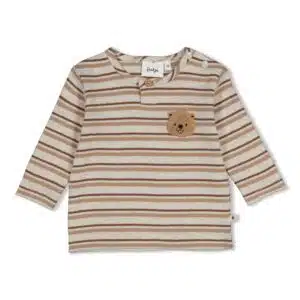 Longsleeve rib met streep - Tiny Timber Tales