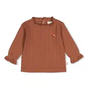 Longsleeve pointelle rib - Forest Garden