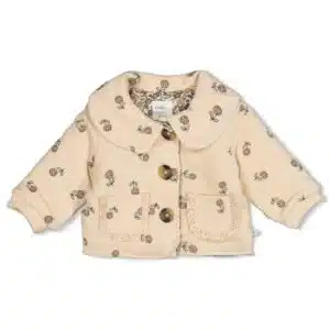 Jasje velours rib met borduursels - Lucky Bloombird