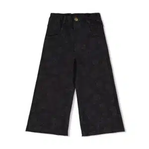 Jeans wide leg AOP - Moon Flowers