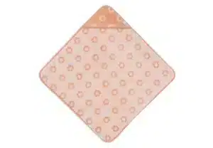 Badcape badstof 75x75 jaquard - Flower